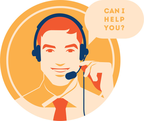 呼叫中心操作员与耳机图标客户端图片下载