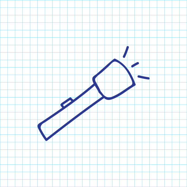 火炬上的露营标志图片下载