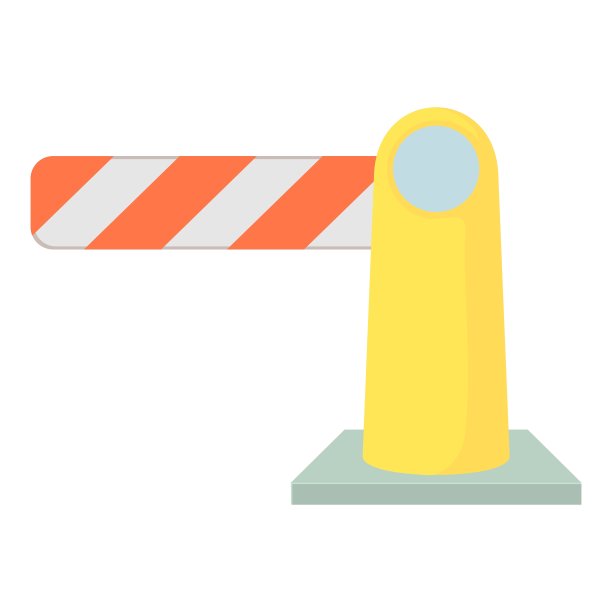 障碍图标卡通风格图片下载