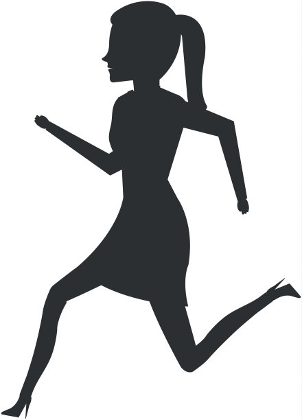 商业女性运行的化身图片下载