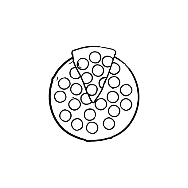 手绘意式披萨图标图片下载
