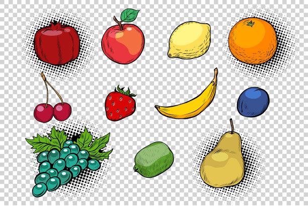 一套水果和浆果图片下载