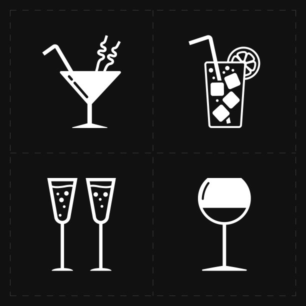 现代酒吧图标图片下载