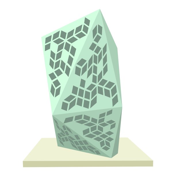 玻璃建筑图标卡通风格图片下载