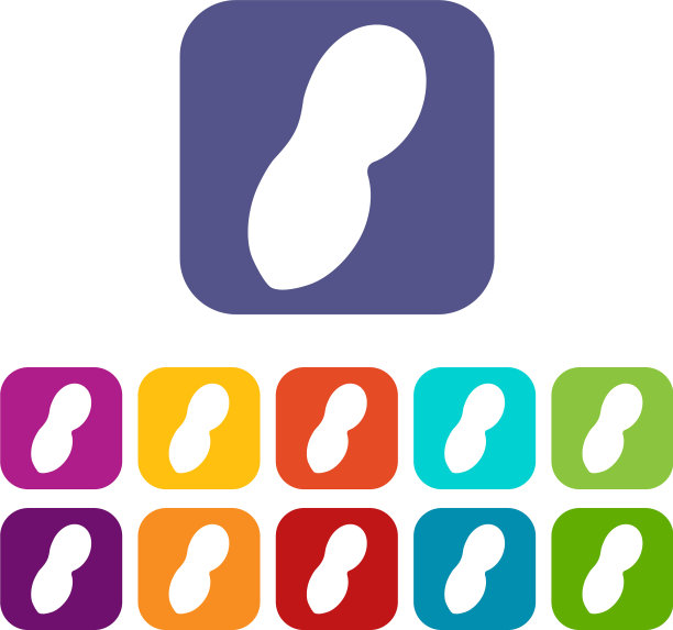 花生图标设置平整图片下载