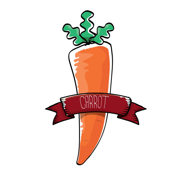 卡通可爱橙胡萝卜图片下载