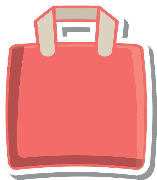 布袋运输孤立图标图片下载