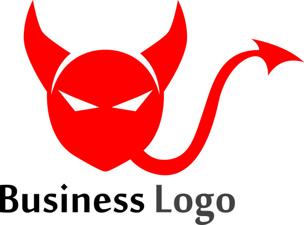 魔鬼角图标设计模板图片下载