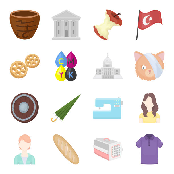 历史旅游业务和其他网站图标图片下载