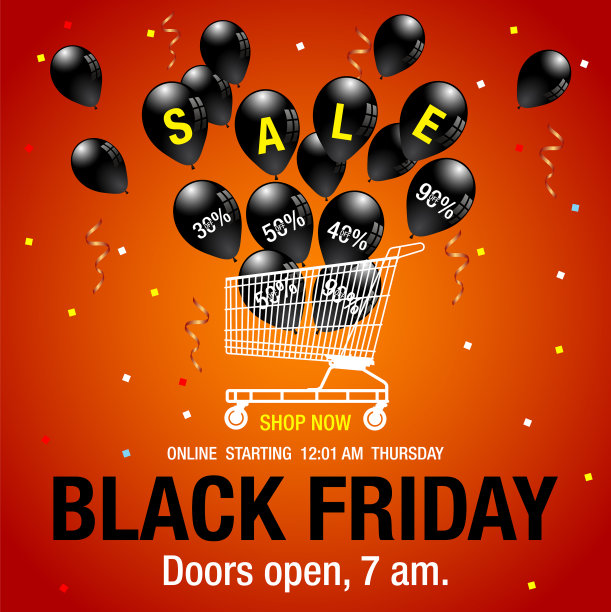 黑色星期五促销标语图片下载