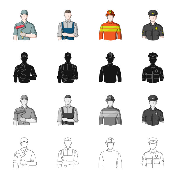 人，建设者，画家和其他网络图标图片下载