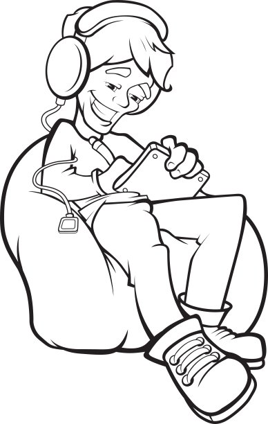 数字画家在工作的照片图片下载