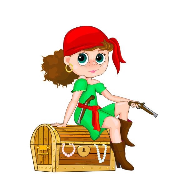 小女孩的海盗图片下载