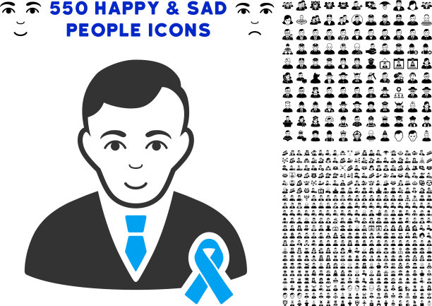 带着悼念丝带和奖金的绅士图片下载