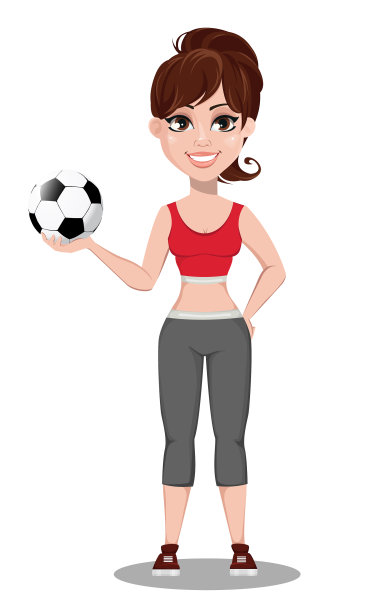 穿着运动服的漂亮女人图片下载