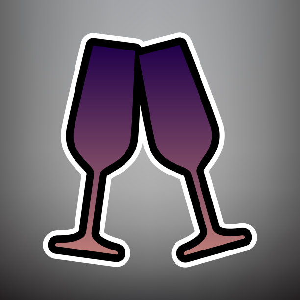 闪闪发光的香槟酒杯图片下载