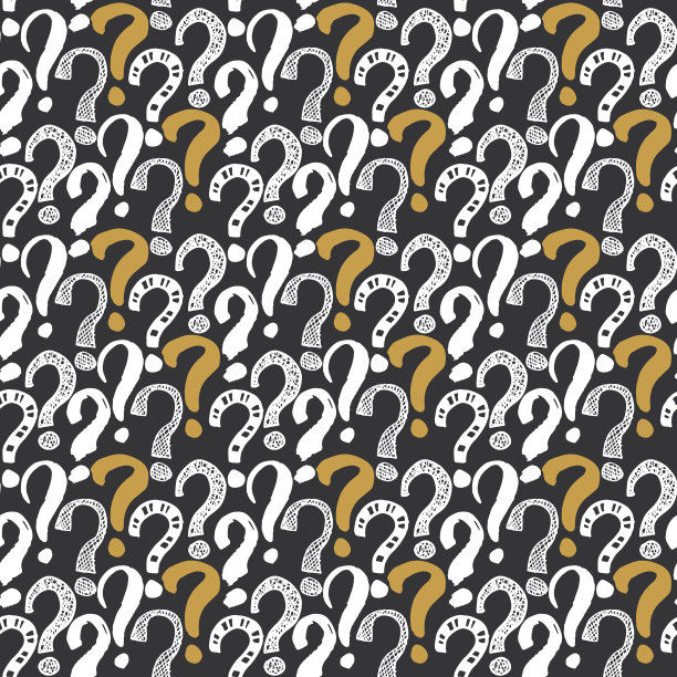 问号无缝图案手绘图片下载