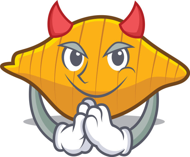 魔鬼康奇利意面卡通吉祥物图片下载