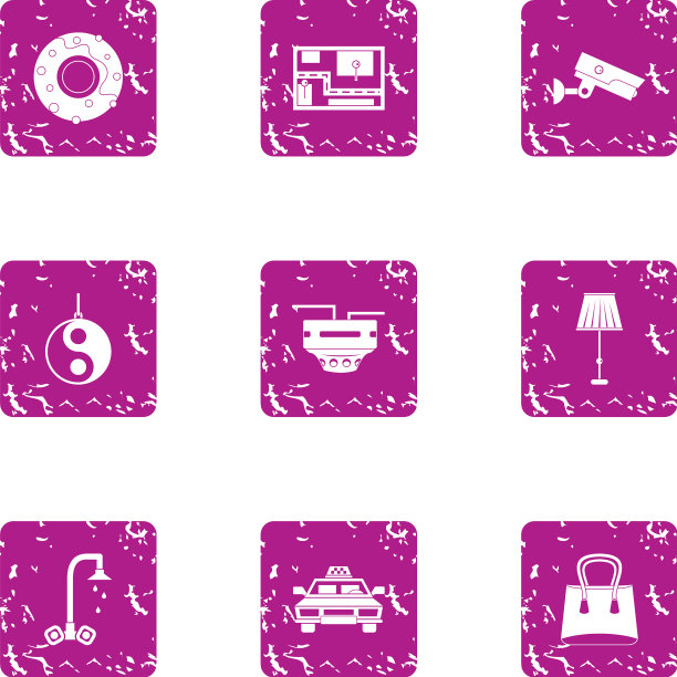 专业监督图标设置垃圾摇滚风格图片下载