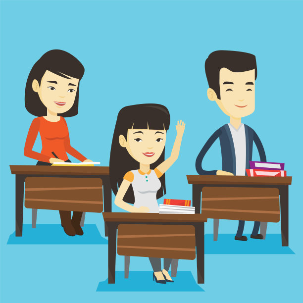 学生在课堂上举手回答问题图片下载