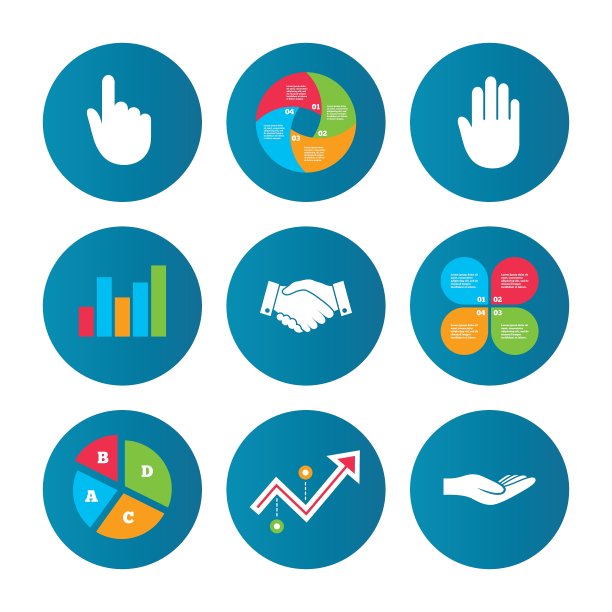 握手和点击这里的符号图片下载