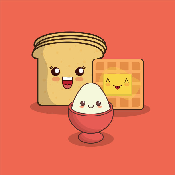 卡哇伊食品设计图片下载