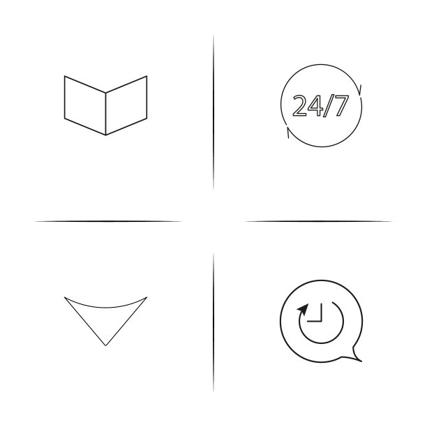 界面简单的线性图标设置概述图标图片下载