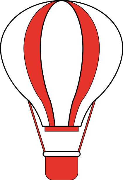 热气球图标形象图片下载