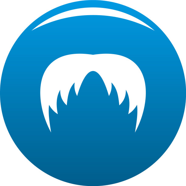 头发图标蓝色图片下载