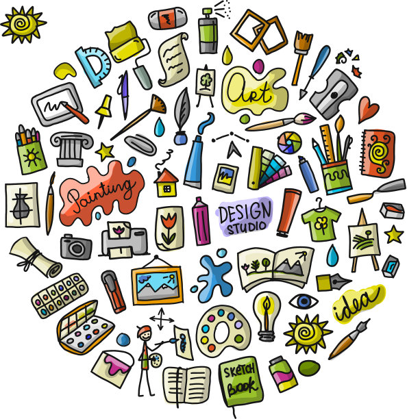 学校的绘图图标设置为您的设计图片下载