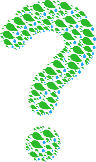 提示马赛克的自然叶与下降图标图片下载