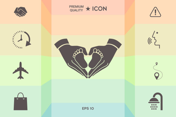 双手抱着婴儿-保护心脏的象征图片下载