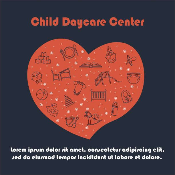 卡片与婴儿细线图标图片下载