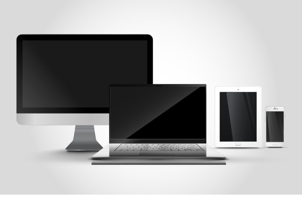 逼真的智能手机平板电脑笔记本电脑图片下载