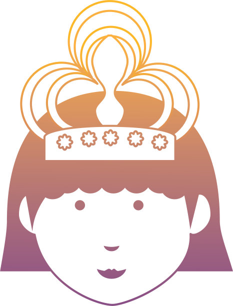 卡通公主图标图片下载