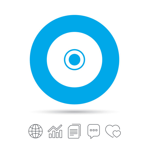 CD或DVD标志图标光盘符号图片下载