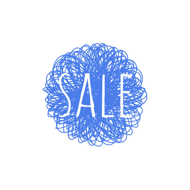 出售垃圾纹理横幅-蓝色圆形图片下载