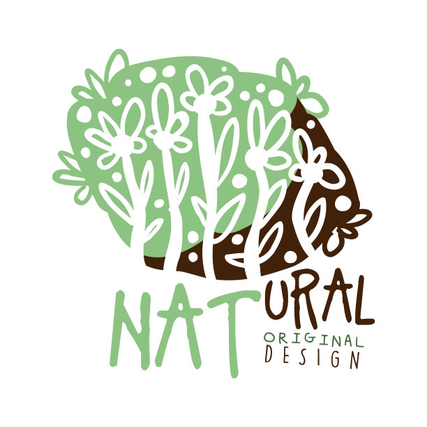 天然标签原创设计logo图形图片下载
