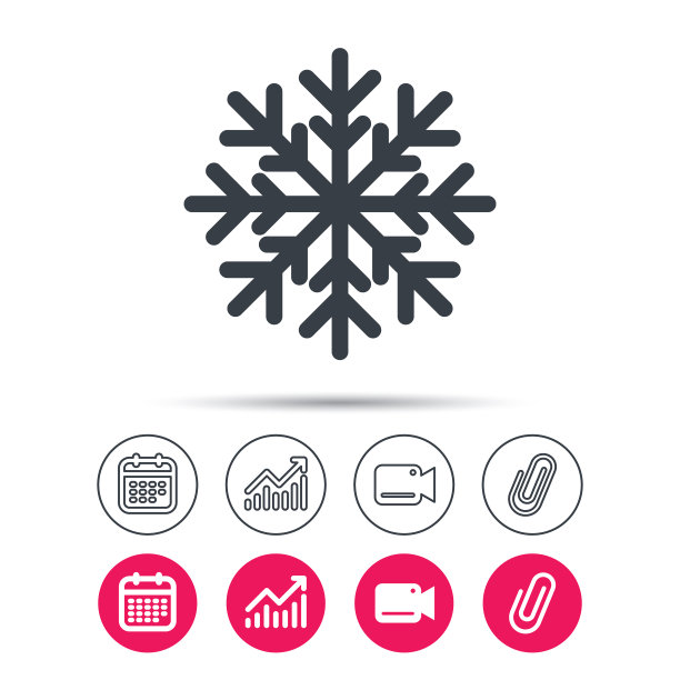 雪花图标空调标志图片下载