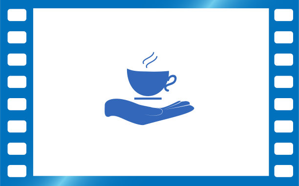 手握咖啡杯标志图标图片下载