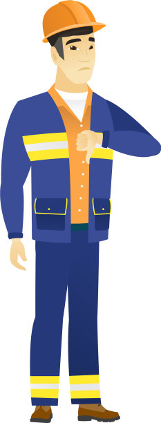 失望的亚洲建设者拇指向下图片下载