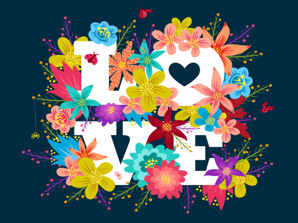 老式的鲜花明信片图片下载