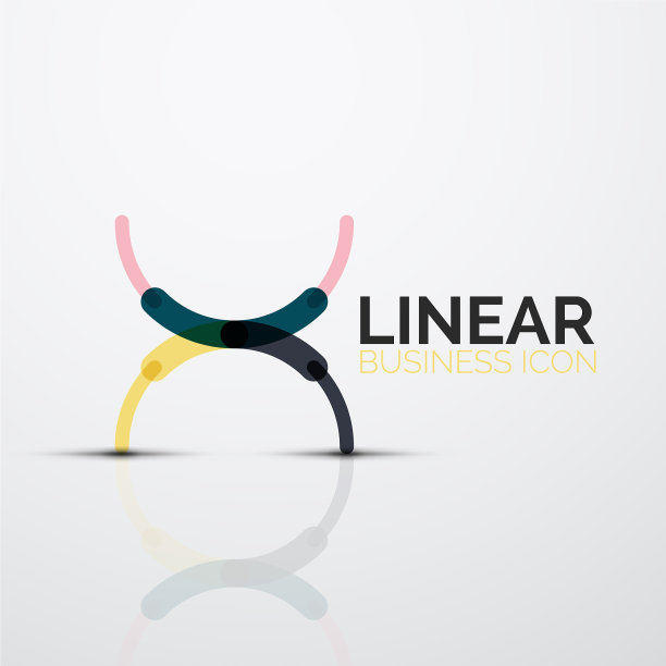 勾勒极小抽象几何线性事务图片下载