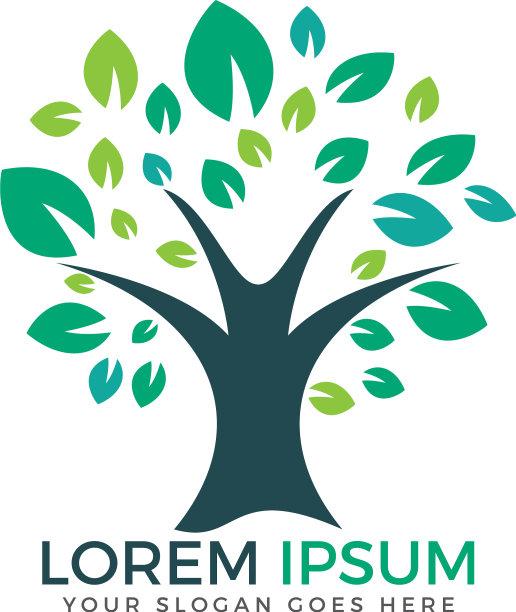 绿树标志设计图片下载