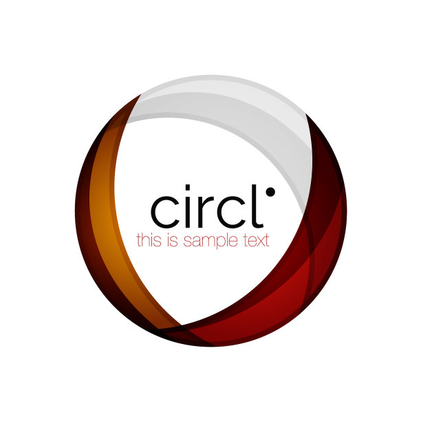 洁净专业多彩圈商业图标图片下载