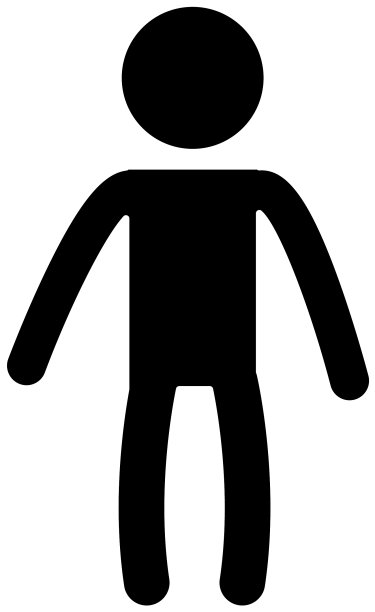男人轮廓图标图片下载