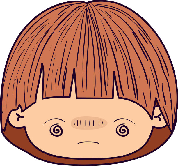 彩色漫画卡哇伊脸小男孩图片下载