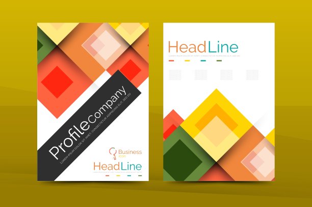 封面和封底均设a4大小版面业务图片下载