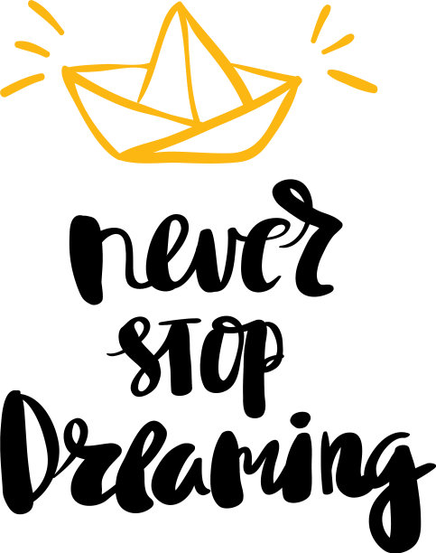 永远不要停止梦想在海报上写字母图片下载