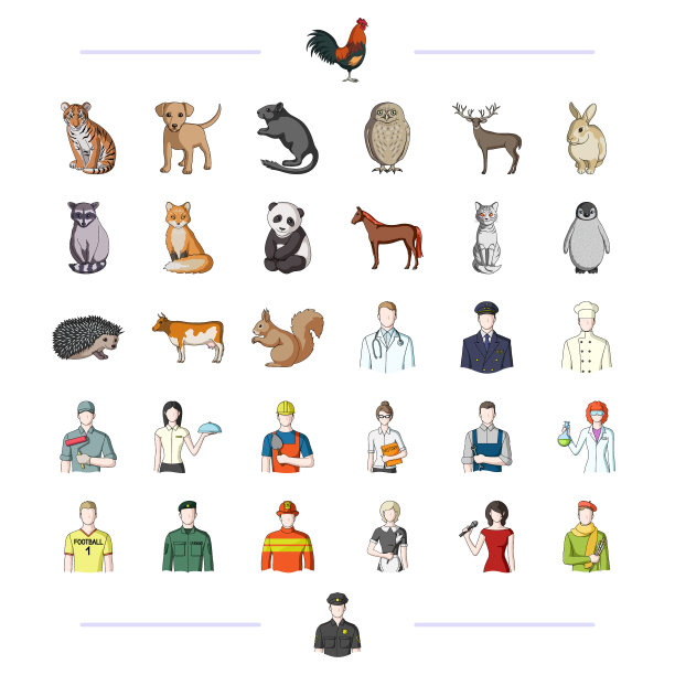 动物类专业工作和其他网页图标图片下载